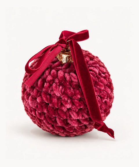 Textured Bauble, Red