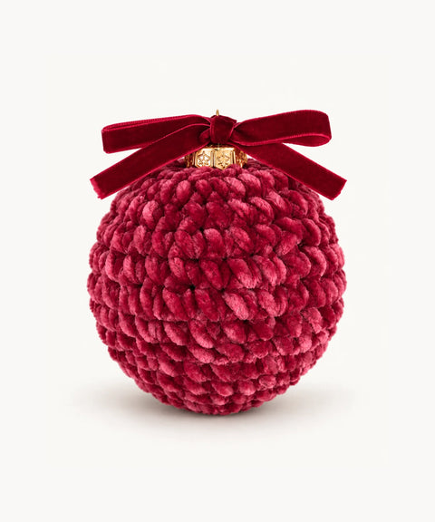 Textured Bauble, Red