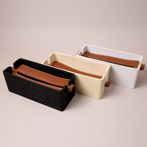 Black Stone Tissue Holder