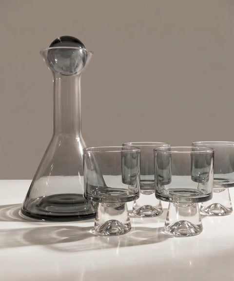 NoirCore Glass Carafe Set, 7 Pieces